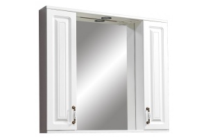Зеркало-шкаф Stella Polar Кармела 85 с подсветкой белый