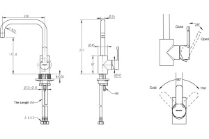 Смеситель Bravat Stream F73783C-1A для кухонной мойки - 3
