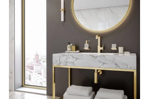 Дозатор для жидкого мыла Hansgrohe AddStoris полированное золото - 3