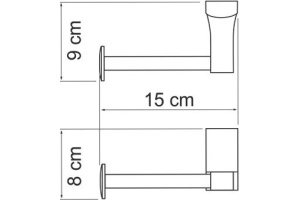 Держатель туалетной бумаги Wasserkraft Leine K-5096 - 3