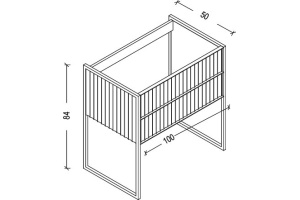 Тумба под раковину моноблок Boheme Armadi Art Monaco 100 белый глянец - хром - 3