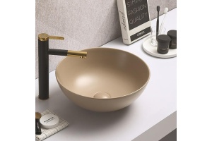 Раковина накладная CeramaLux NC 41.5 см капучино матовый (104MC-1) - 2