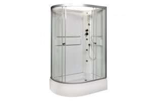 Душевая кабина DETO L 120х80 с гидромассажем, подсветкой (L520RNLED+GM)