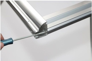 Душевая дверь в нишу Aquanet Alfa NAA6121 1400х2000 стекло прозрачное, профиль хром - 3