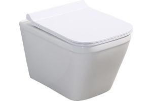 Унитаз подвесной BelBagno Dory BB522ACHR безободковый, с сиденьем микролифт BB2138SC