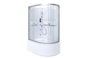 Душевая кабина Deto L 120х80 с гидромассажем, хром (L620LNGM)