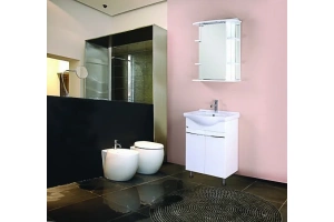 Зеркало-шкаф Onika Глория 60 L с подсветкой, белый (206007) - 2