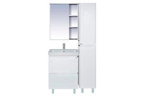 Венера - 55 Зеркало-шкаф лев. со светом белое - 2