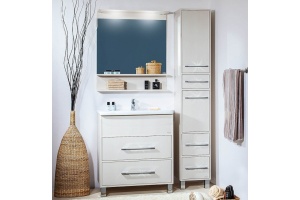 Мебель для ванной Бриклаер Чили 70 светлая лиственница С - 2