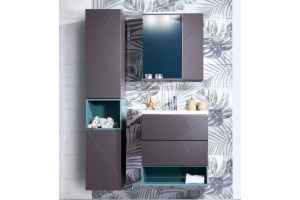 Шкаф Бриклаер Кристалл 20 софт графит - 2