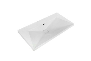 Мебельная раковина Cezares Crystal 100х50 белый (CZR-1188-1000/500)