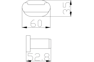 Крючок двойной Rav Slezak Yukon черный матовый - 2