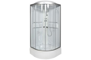 Душевая кабина Deto L 100х100 с электрикой и гидромассажем, хром (L510GM+EL) - 2