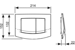 Кнопка смыва TECE Ambia 9240226 хром - 3