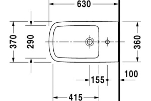 Биде напольное Duravit DuraStyle 228310 - 3