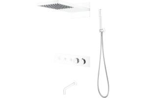 Душевой комплект Boheme Fusion белый матовый (131-2-MW)