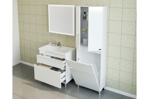 Шкаф-пенал СанТа Лондон 60 напольный с б/к - 2