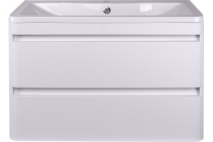 Тумба с раковиной Style Line Атлантика 90 Люкс Plus, подвесная, антискрейч - 2