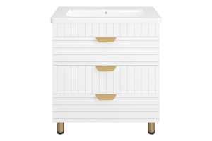 Тумба под раковину Brevita Gloster 80 белый (GLOS-06080-01-2)