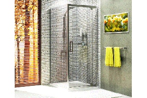 Душевой уголок Wasserkraft Berkel 120x100 профиль хром стекло прозрачное - 3