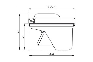 Гидрозатвор комбинированный AlcaPlast  (APV0020)