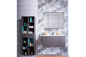 Мебель для ванной Бриклаер Кристалл 100 софт графит