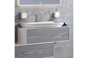 Тумба с раковиной Aqwella 5 stars Genesis 100 миллениум серый - 2