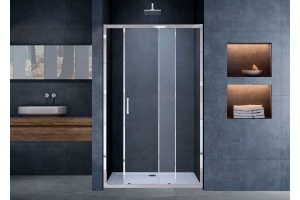 Душевая дверь в нишу Vincea Alpha VDS-3AL110CL 110 см, стекло прозрачное, хром - 2