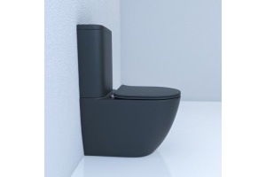 Унитаз напольный Esbano Fortex-N черный матовый с сиденьем микролифт - 2