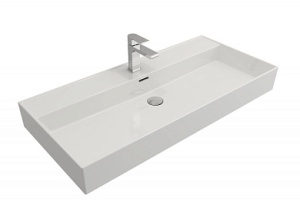 Мебельная раковина Cezares Cadro 100х46.5, белый (CZR-MIL-100-LVB)