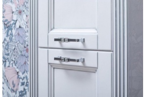 Шкаф-пенал Aquanet Селена 40 R, белый, серебро - 2