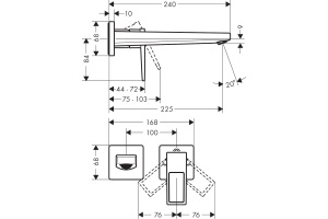 Смеситель Hansgrohe Metropol 74526000 для раковины - 2