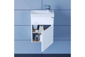 Тумба с раковиной подвесная Санта Лондон 40 белый - 2