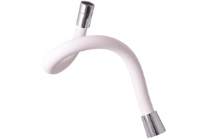 Смеситель для кухни Rav Slezak Amur с гибким изливом белый - хром - 2