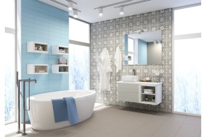 Полка AQUATON Брук 30 дуб латте - 2