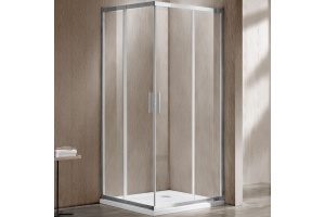 Душевой уголок Vincea Garda 120х90 хром стекло прозрачное