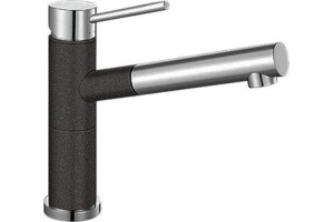 Смеситель для кухонной мойки Blanco Alta хром, черный (515333)