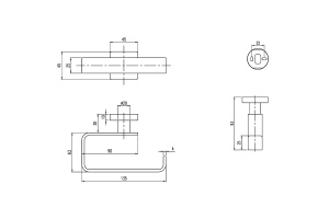Держатель туалетной бумаги Villeroy&Boch Elements Striking хром - 2
