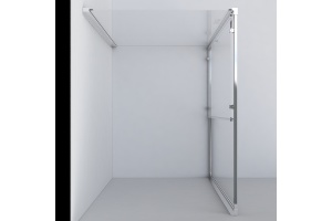 Душевой уголок Vincea Garda 160х90 хром стекло рифленое - 2