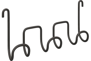 Крючок DIWO Смоленск П16542 тройной, черный муар