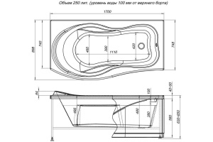 Экран для ванны фронтальный AQUANET Borneo (00164619) - 2