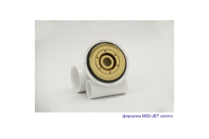 Ванна акриловая WHITECROSS Wave Soft 170x75 с гидромассажем белый - золото - 2