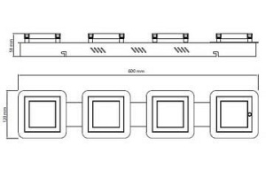 Накладной светильник Horoz Electric Likya-5 HRZ00002252 - 2