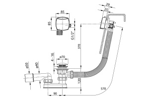 Слив-перелив RAVAK  (X01440) - 3