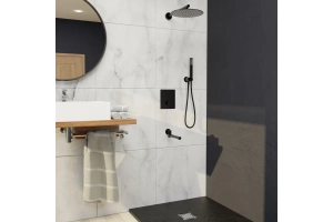 Душевой комплект RGW Shower Panels SP-370B черный матовый - 2