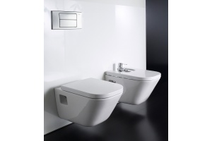 Комплект Система инсталляции для унитазов Roca DUPLO WC 890090020 + Чаша для унитаза подвесного Roca Gap 346477000 + Кнопка смыва Roca PL1 Dual хром  - 3