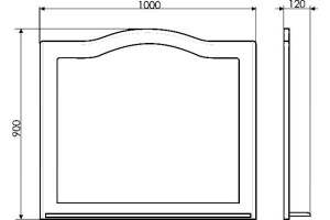 Зеркало Comforty Монако 100 - 3
