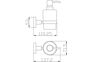 Дозатор для жидкого мыла Rav Slezak Colorado золото - 2