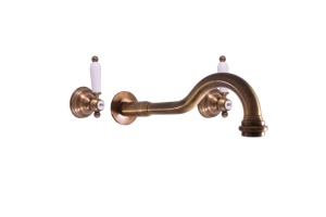 MK531SM MORAVA RETRO - смеситель для умывальника настенный, ЦВЕТ БРОНЗА