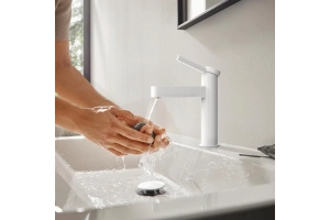 Смеситель для раковины Hansgrohe Finoris 110 белый матовый - 2